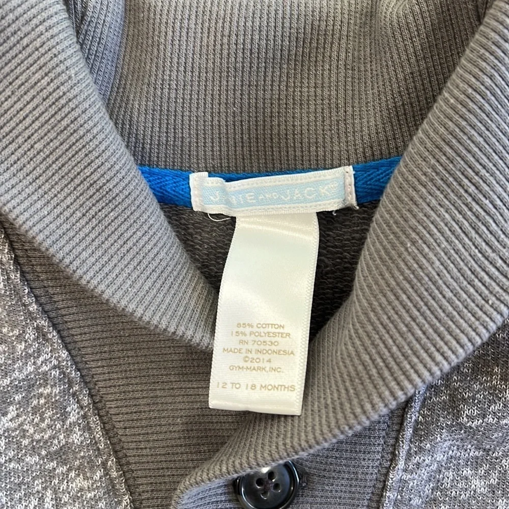 Janie and jack gray shawl neck cardigan